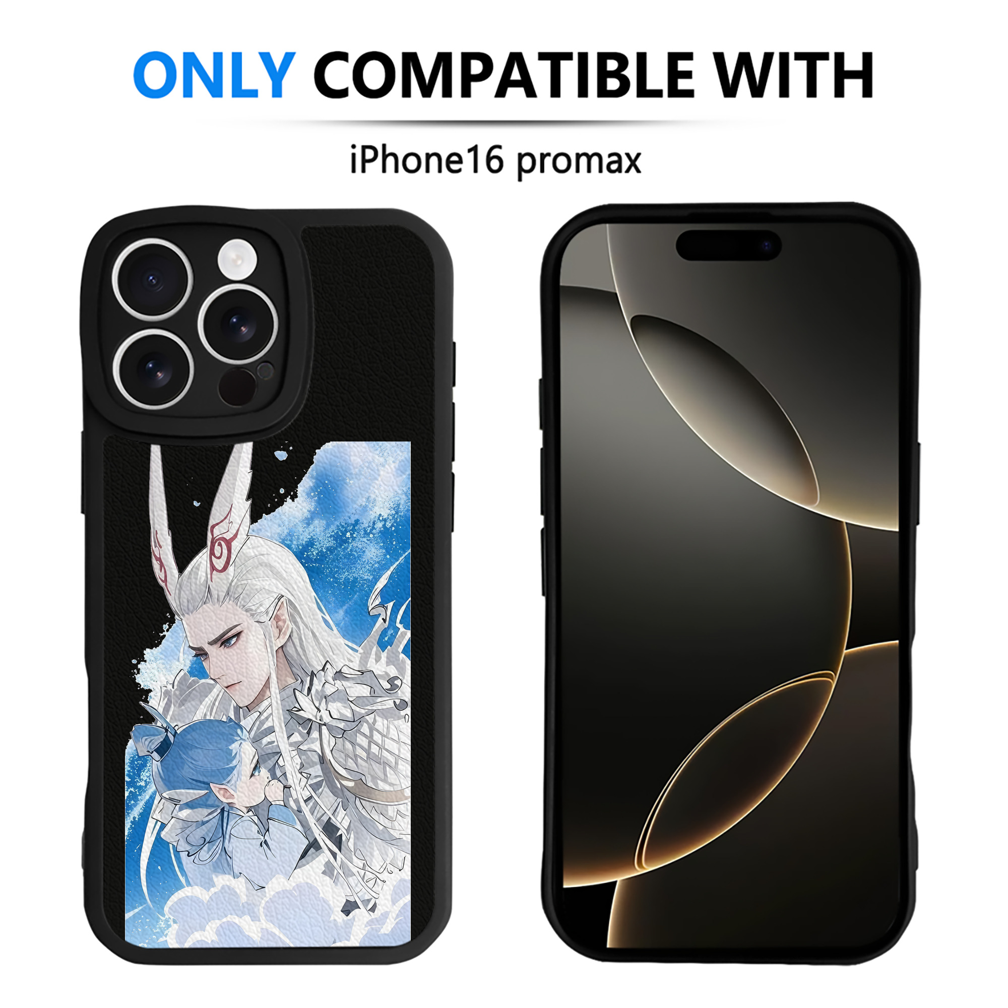 （画像用） Ne Zha 2 ナタ 魔童の大暴れ 【iPhone 16シリーズ対応】シリコンスマホケース（レザー調） 材質：シリコン